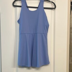 Chic Light Blue Sleeveless Tennis dress